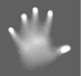 Hand in infrared